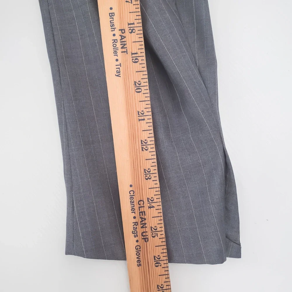 Ermenegildo Zegna Blazer Mens 58L Grey Pinstripe Trofeo Wool Neiman Marcus